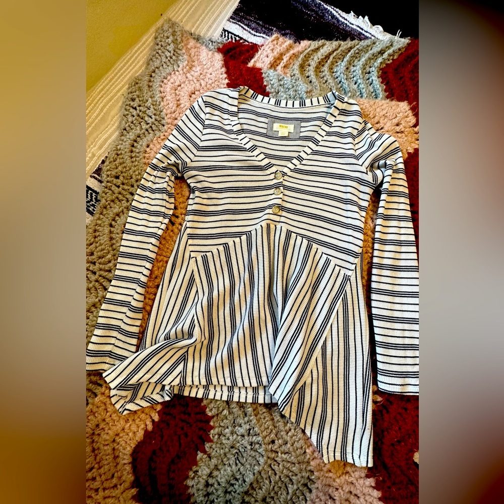 Maeve by Anthropologie long sleeve striped shirt